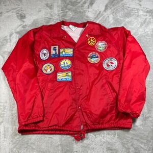 Vintage Boy Scouts Of America Jacket Mens XL Y2K‎ Patches BSA Snap Expo Jamboree